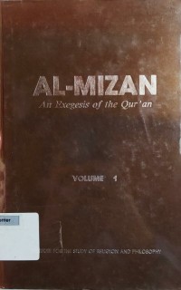 Al-mizan : an exegesis of the qur'an