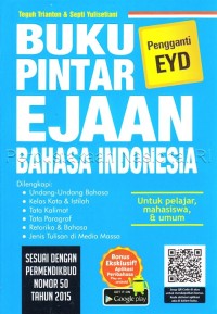 Buku pintar ejaan bahasa indonesia