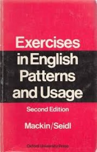 Exercises in english patterns and usage