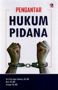 Image of Pengantar hukum pidana